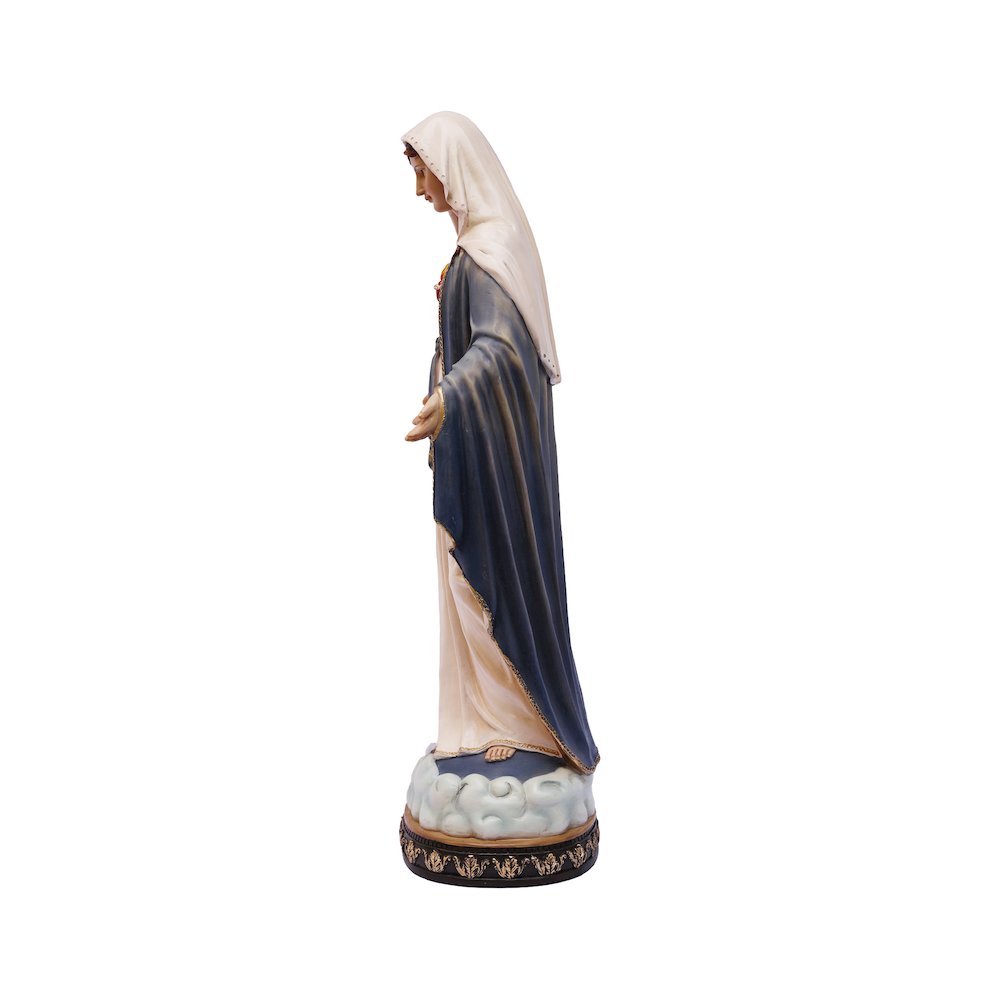 24 in Sacred Heart Mary Statue Open Hands Religious Decor Indoor/Outdoor. Picture 5