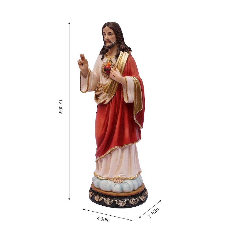 12 in Sacred Heart of Jesus Statue Religious Decor. Picture 3