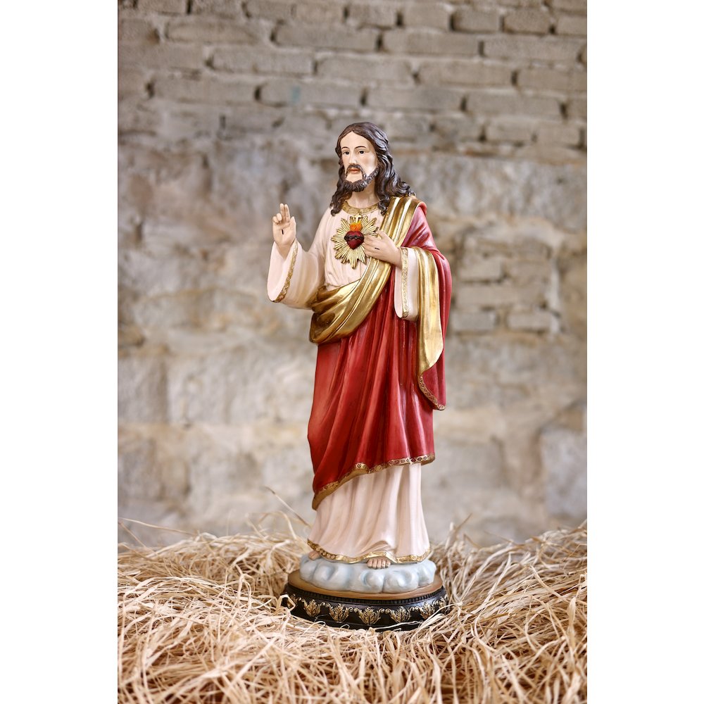 24 in Sacred Heart of Jesus Statue Religious Decor Indoor/Outdoor. Picture 2