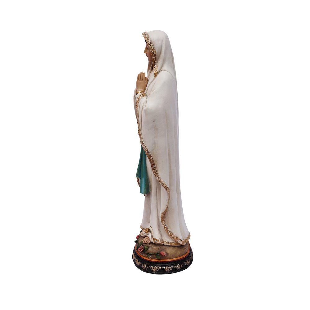 12" Our Lady of Lourdes Statue Mary Figure Religious Decor. Picture 4