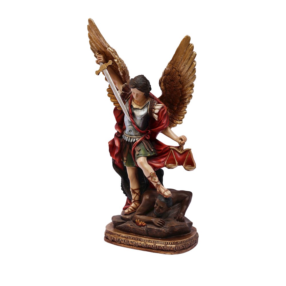 24in St. Michael Statue Arcangel Miguel Indoor/Outdoor Religious Decor. Picture 4