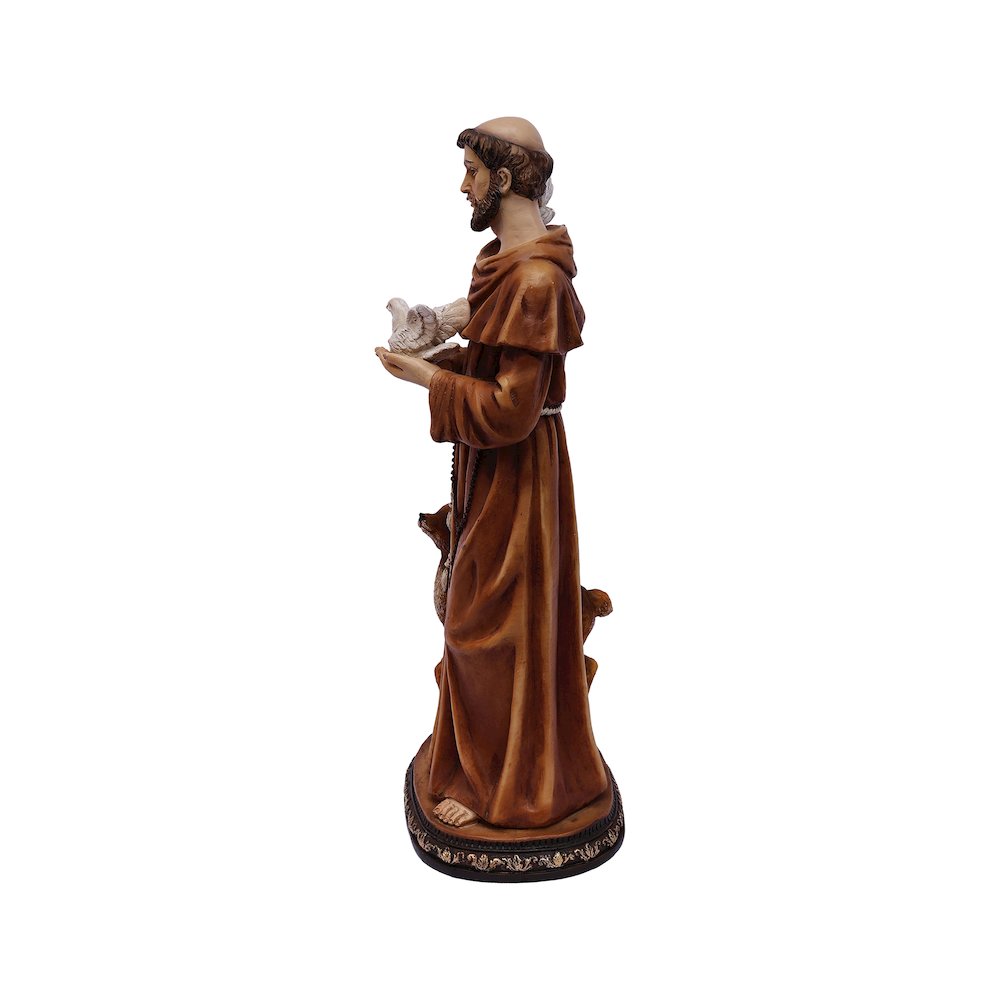 12in St. Francis of Assis Statue Religious Decor. Picture 5