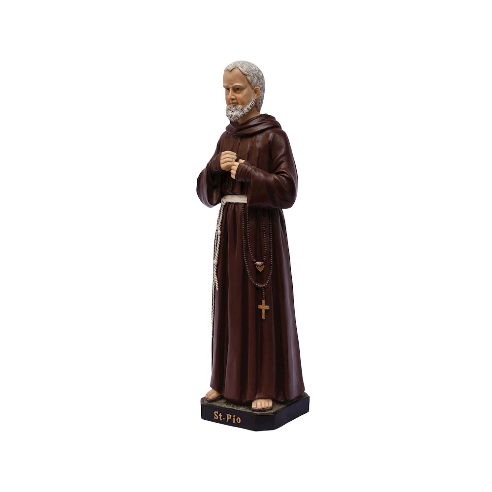 24 in St. Padre Pio Figure Statue Religious Decor Indoor/Outdoor. Picture 4