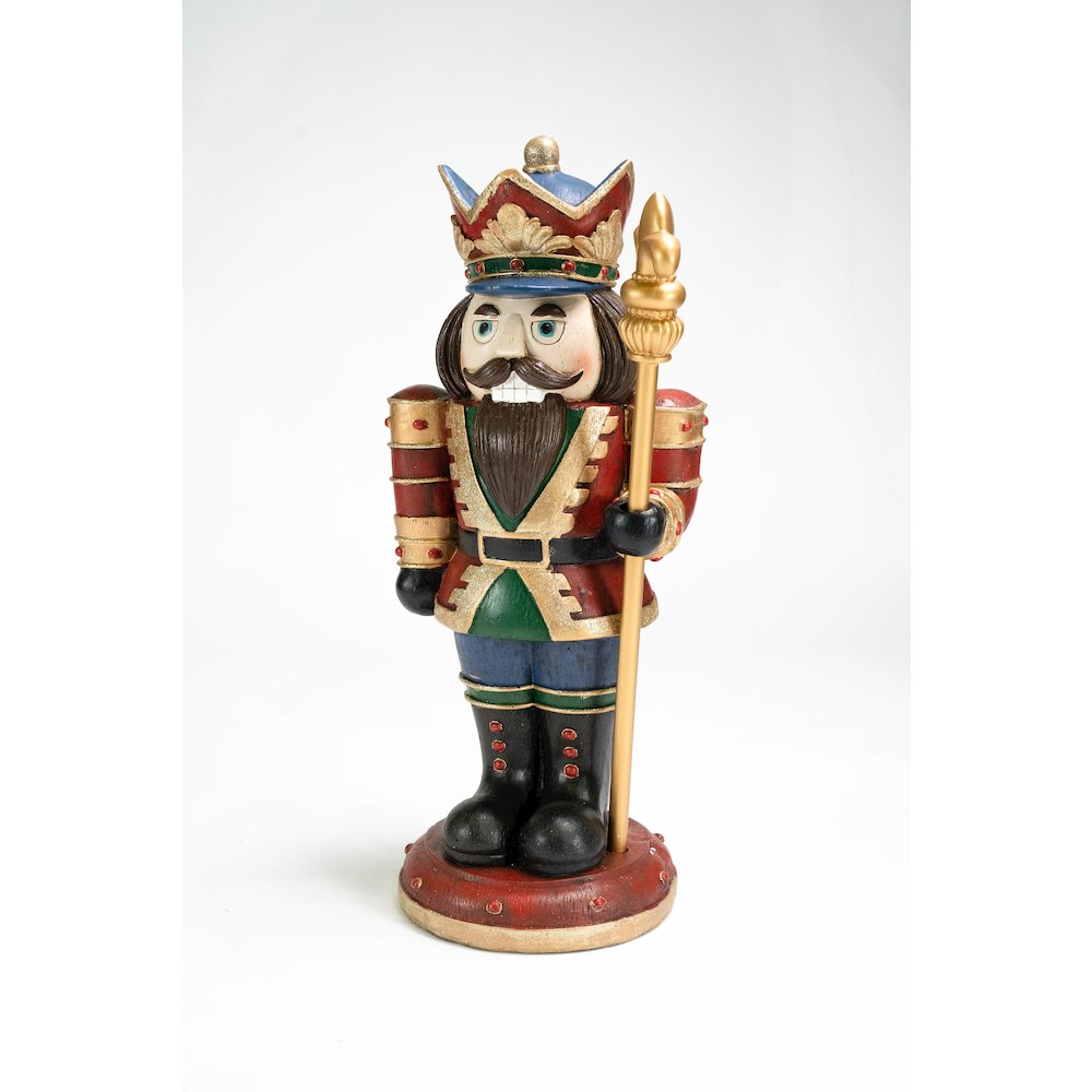 Wooden Finish Small Nutcracker. Picture 2