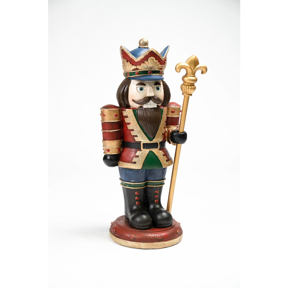 Wooden Finish Small Nutcracker. Picture 3