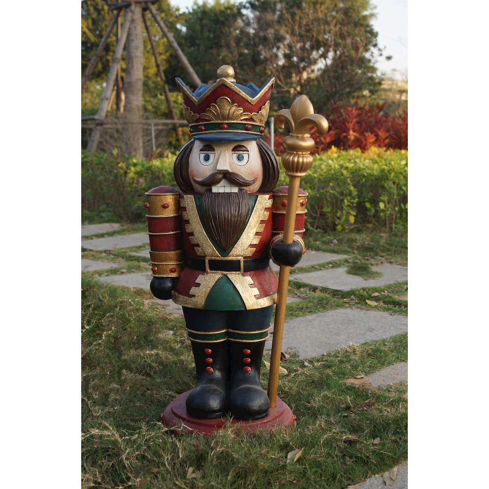 Wooden Finish Small Nutcracker. Picture 4