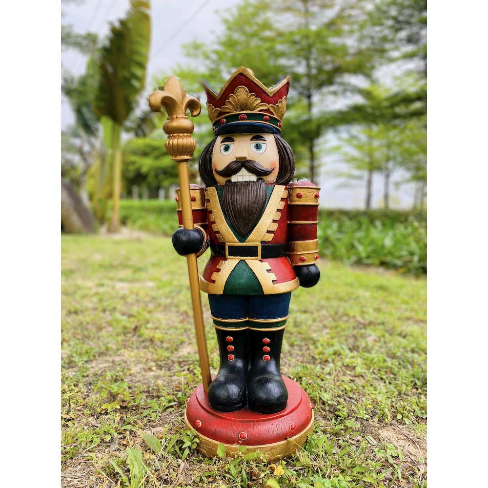 Wooden Finish Small Nutcracker. Picture 6