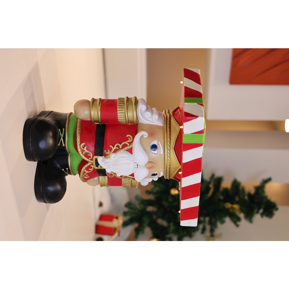 Lighted Nutcracker Soldier Christmas Side Table Decor Battery Operated. Picture 4