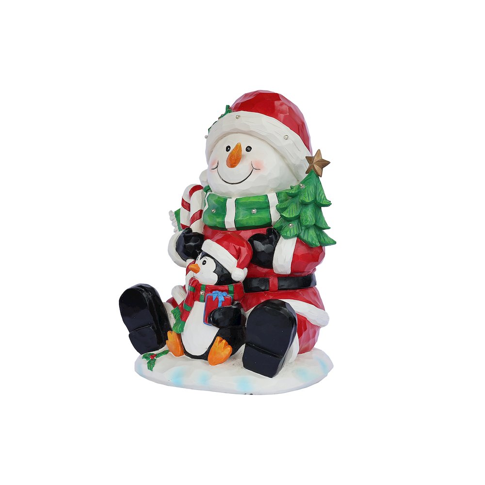 Snowman Penguin Christmas Decor with LED Lights Battery Operated Indoor Use Only. Picture 4