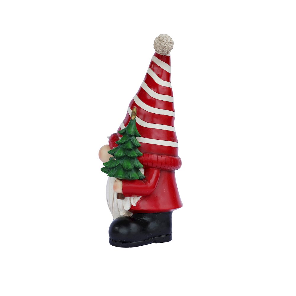 Santa Holding Christmas Tree Lighted Christmas Decor Battery Operated Indoor. Picture 5