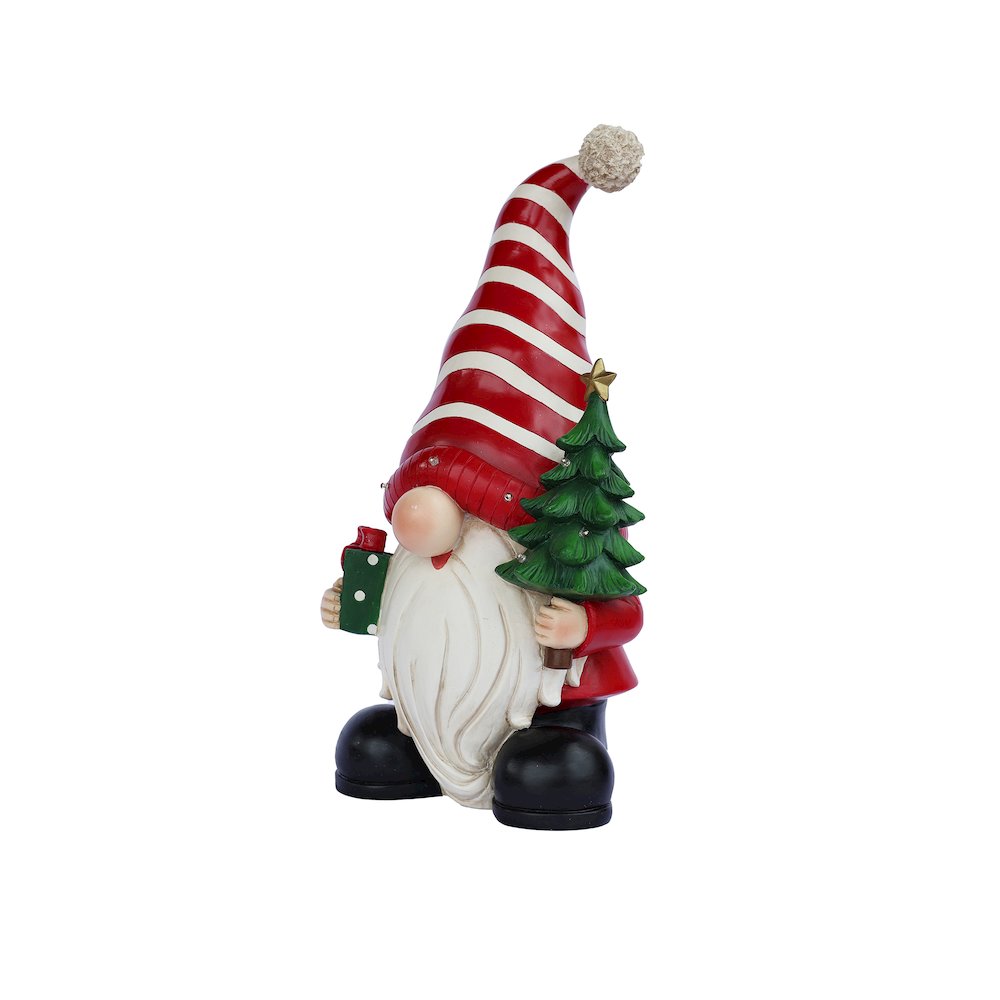Santa Holding Christmas Tree Lighted Christmas Decor Battery Operated Indoor. Picture 4