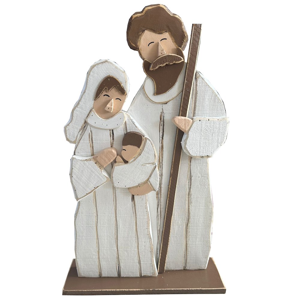 27in Wooden Nativity Christmas Decor Indoor Outdoor Use. Picture 1
