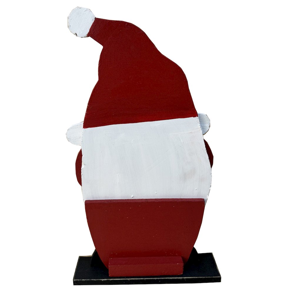 Medium Wooden Gnome Christmas Decor Indoor Outdoor Use. Picture 5