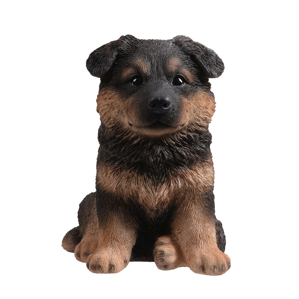 10" German Shepherd Puppy Statue. Picture 1