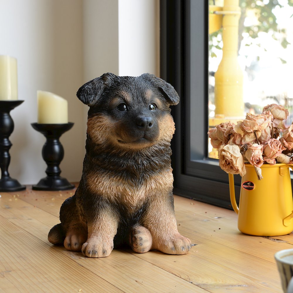 10" German Shepherd Puppy Statue. Picture 2