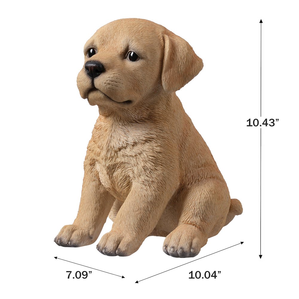 10" Labrador Puppy Statue. Picture 3