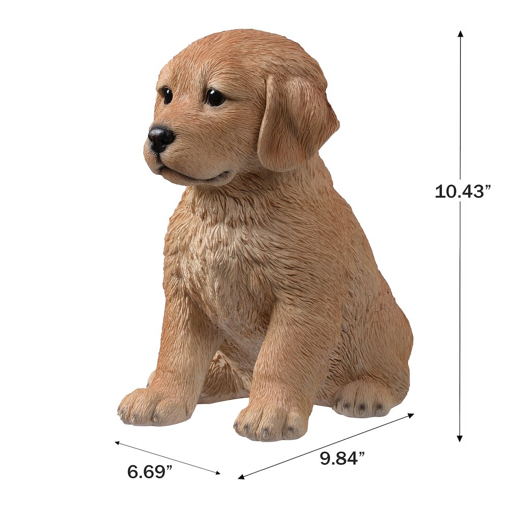 10" Golden Retreiver Puppy Statue. Picture 3