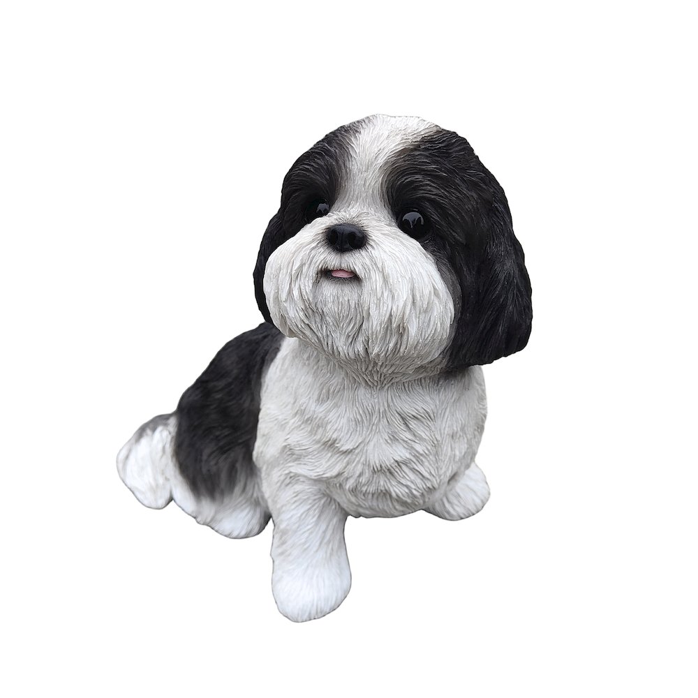 Monochrome Elegance: Shizu Polyresin Figurine in Black and White. Picture 1