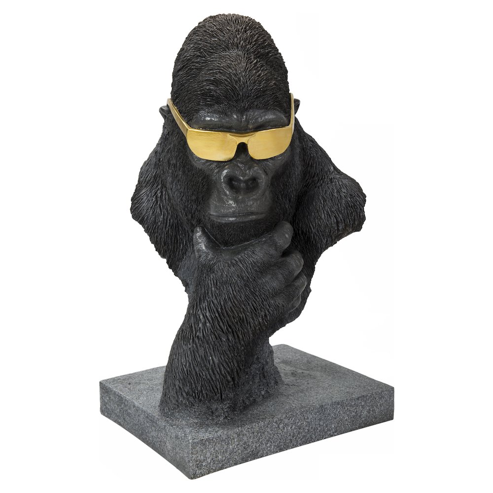 Gorilla Head with Golden Glasses. Picture 2
