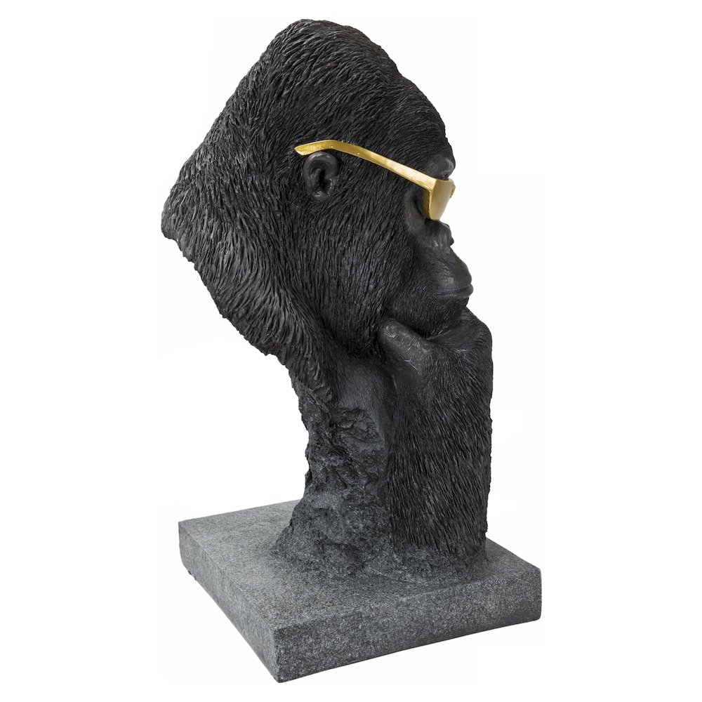 Gorilla Head with Golden Glasses. Picture 3