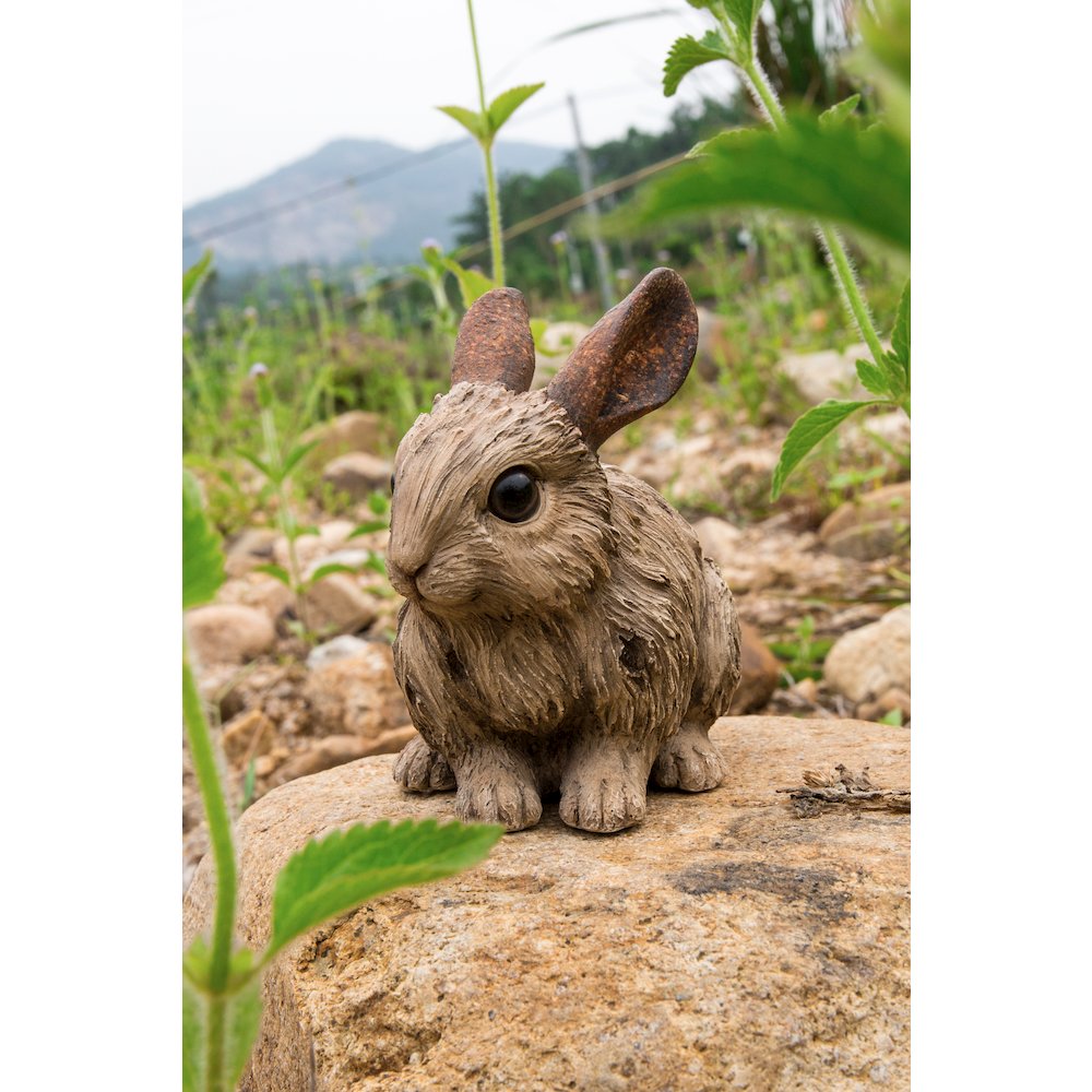 Small Driftwood Rabbit Statue. Picture 5