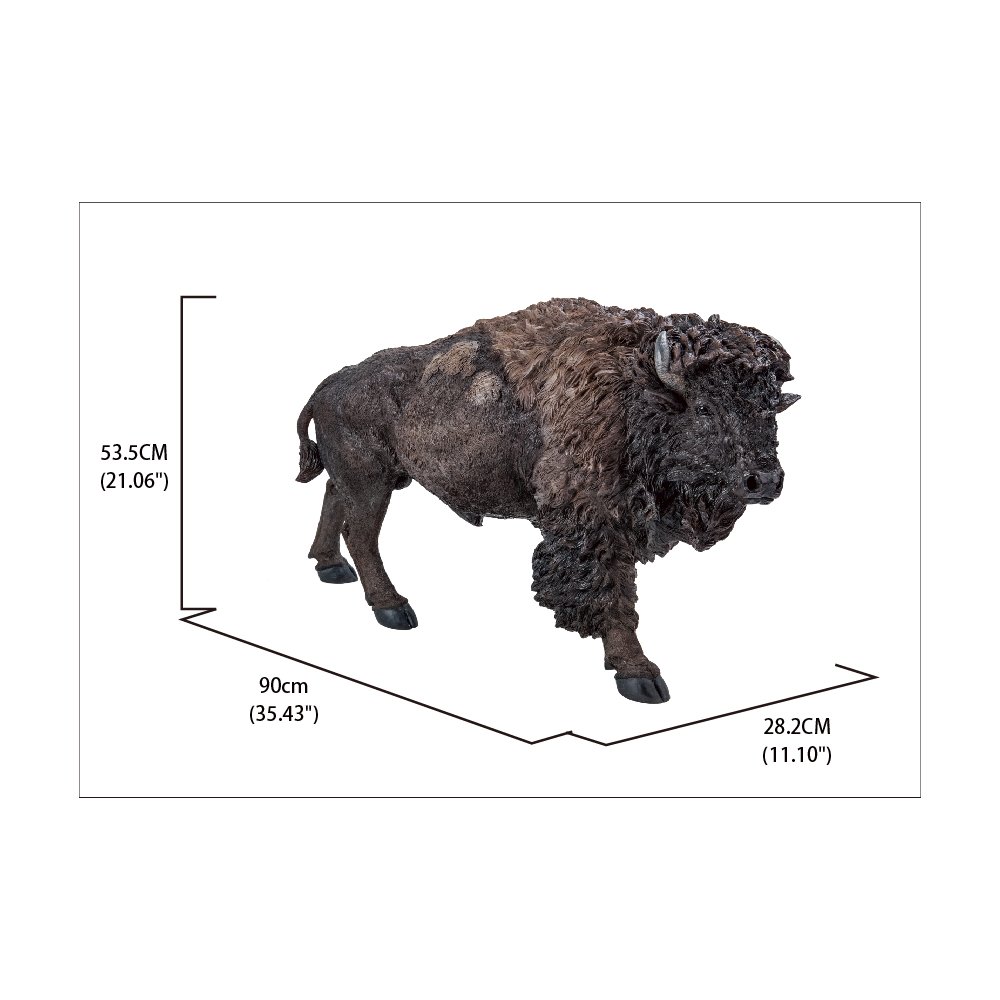 Large Size Bison Ornament. Picture 5