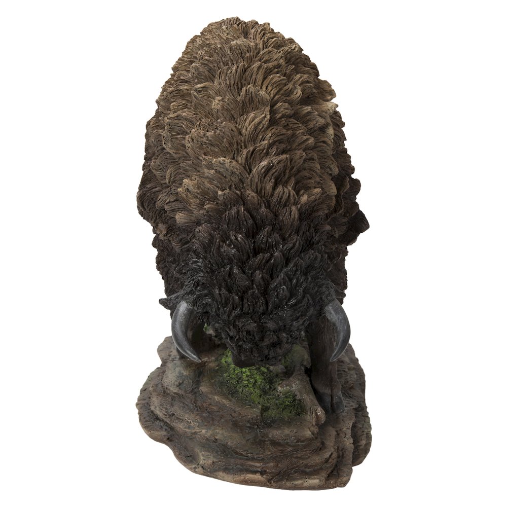 Bison Head Down - Large. Picture 1