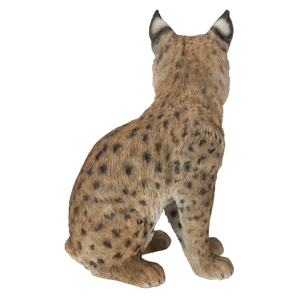 Sitting Bobcat Statue. Picture 4