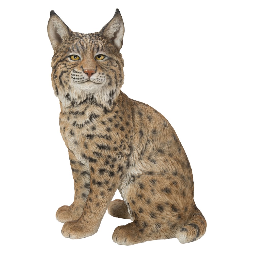 Sitting Bobcat Statue. Picture 2
