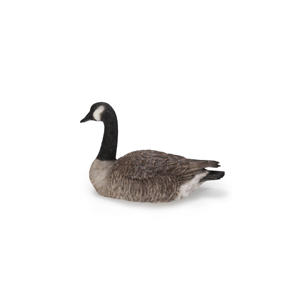 Sitting Canadian Goose Garden Statue. Picture 1