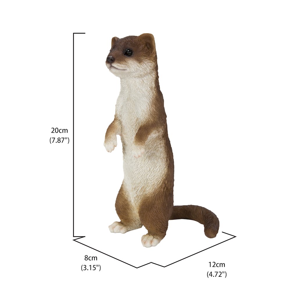 Standing Least Weasel Statue. Picture 5