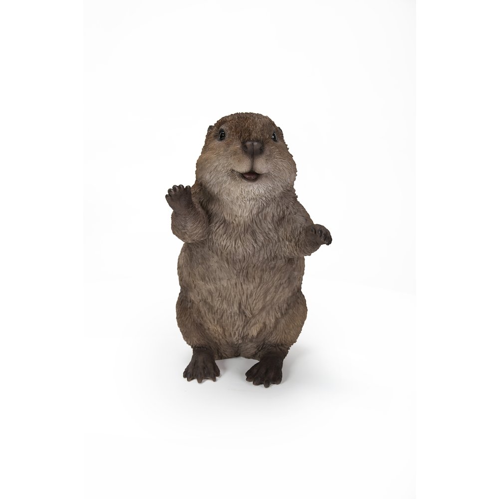 American Beaver Cub Standing Statue. Picture 2