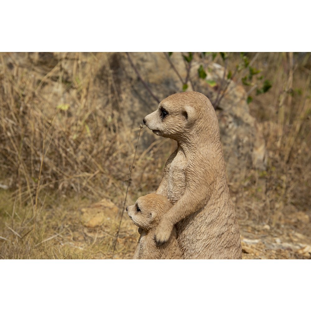 Small Mother & Baby Meerkat. Picture 3
