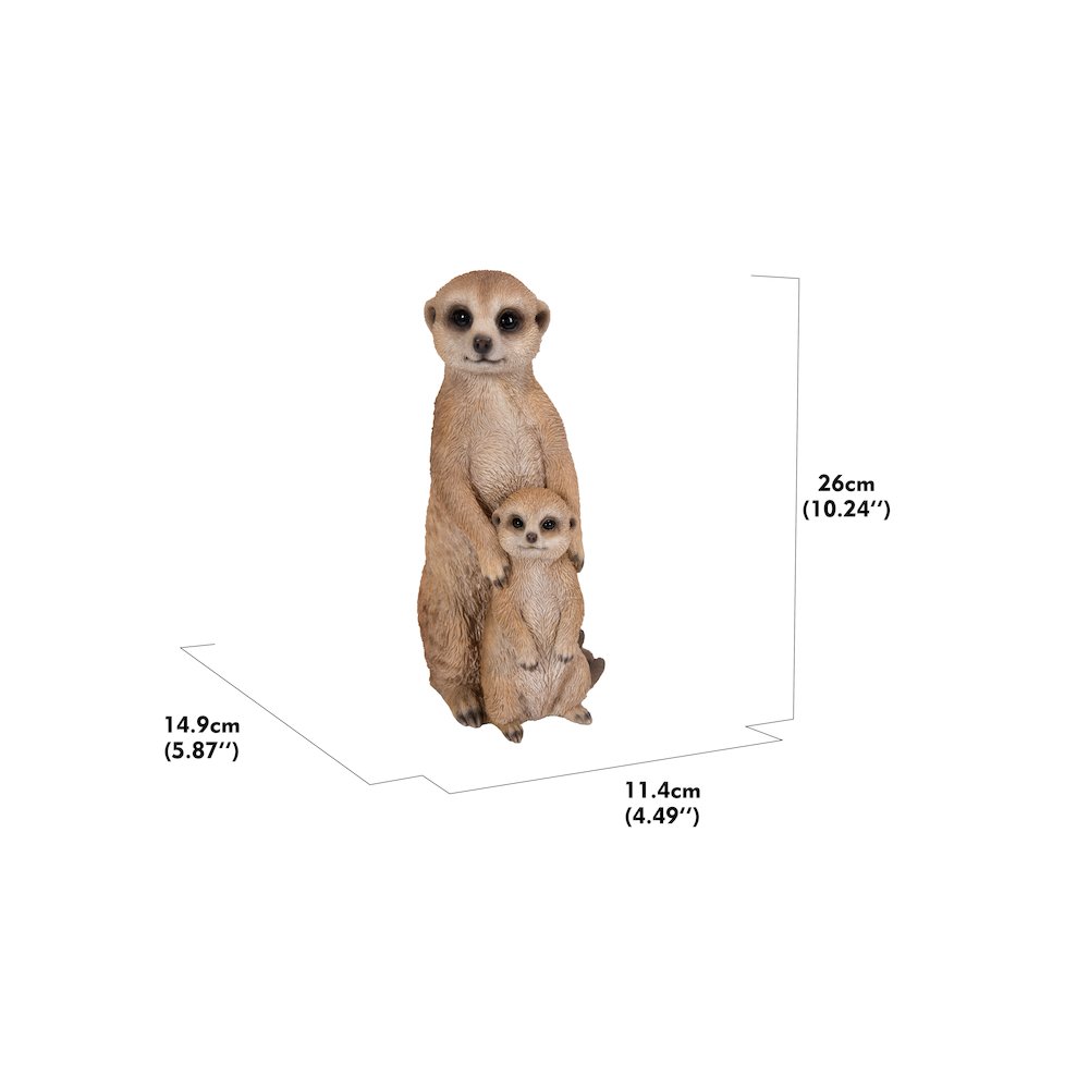 Small Mother & Baby Meerkat. Picture 4