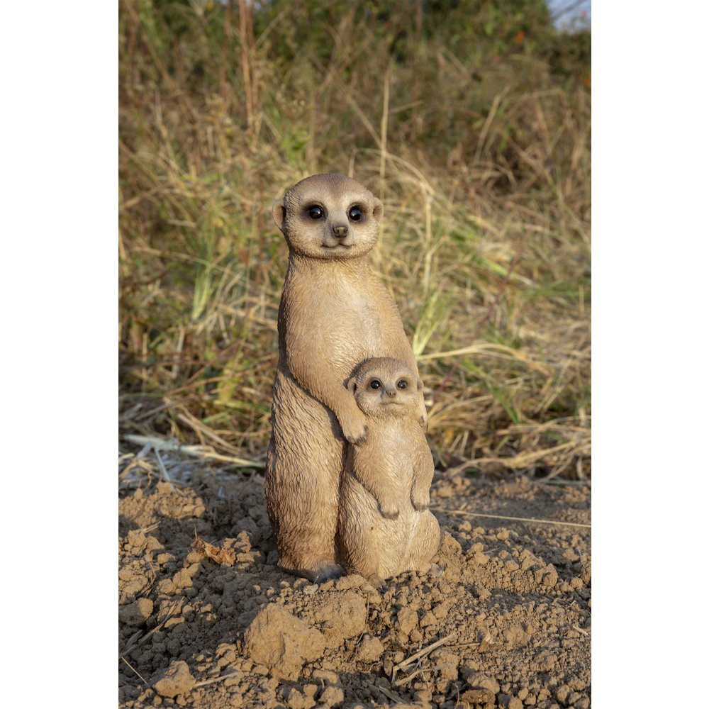 Small Mother & Baby Meerkat. Picture 2