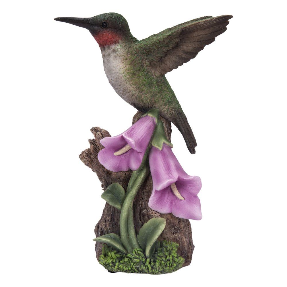 Motion Activated Singing Hummingbird On Foxglove. Picture 3