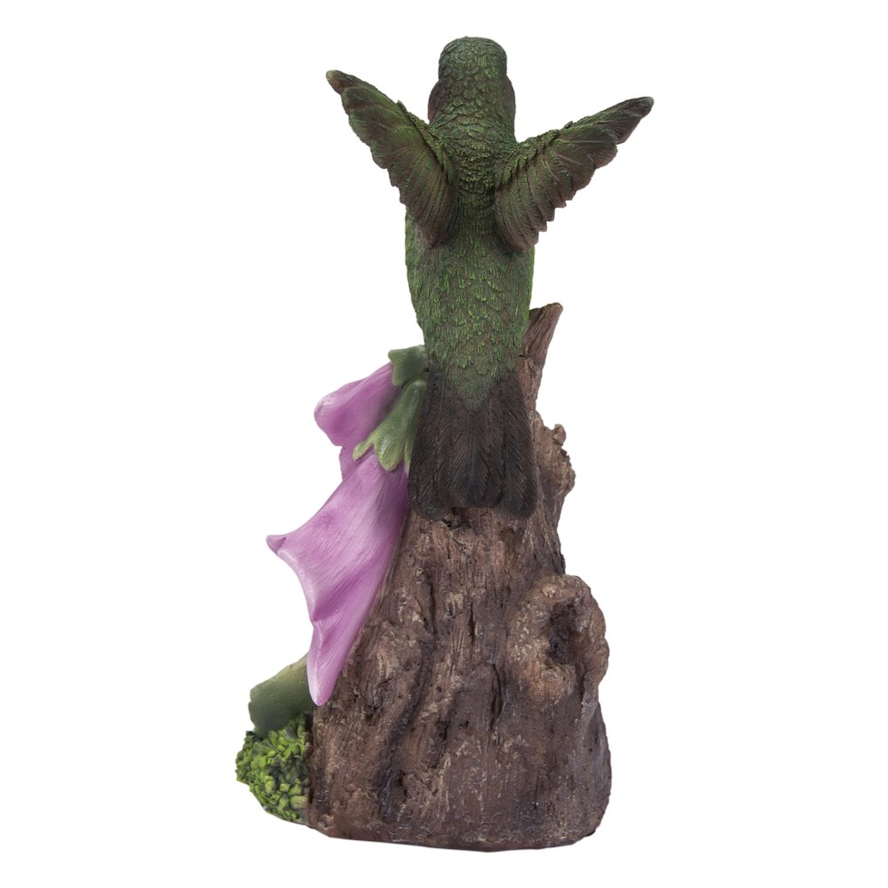 Motion Activated Singing Hummingbird On Foxglove. Picture 4