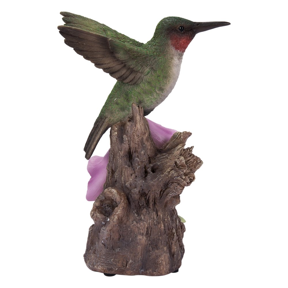Motion Activated Singing Hummingbird On Foxglove. Picture 2