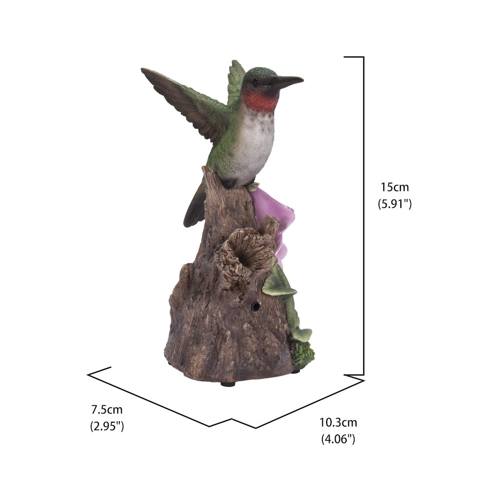 Motion Activated Singing Hummingbird On Foxglove. Picture 5