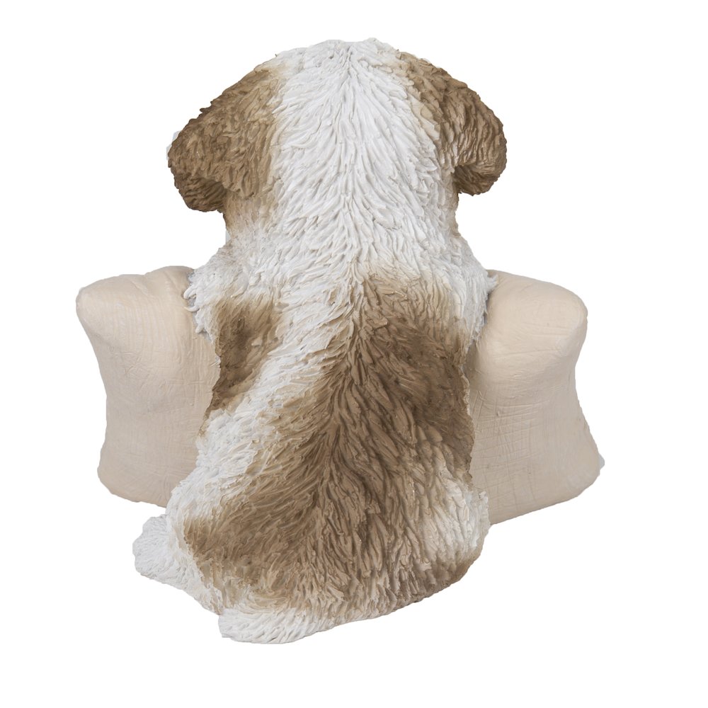 Brown & White Shih Tzu W/Welcome Sign. Picture 4