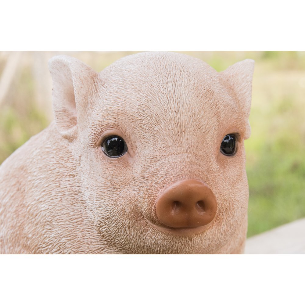 Chubby Piglet Sitting - Pink. Picture 1