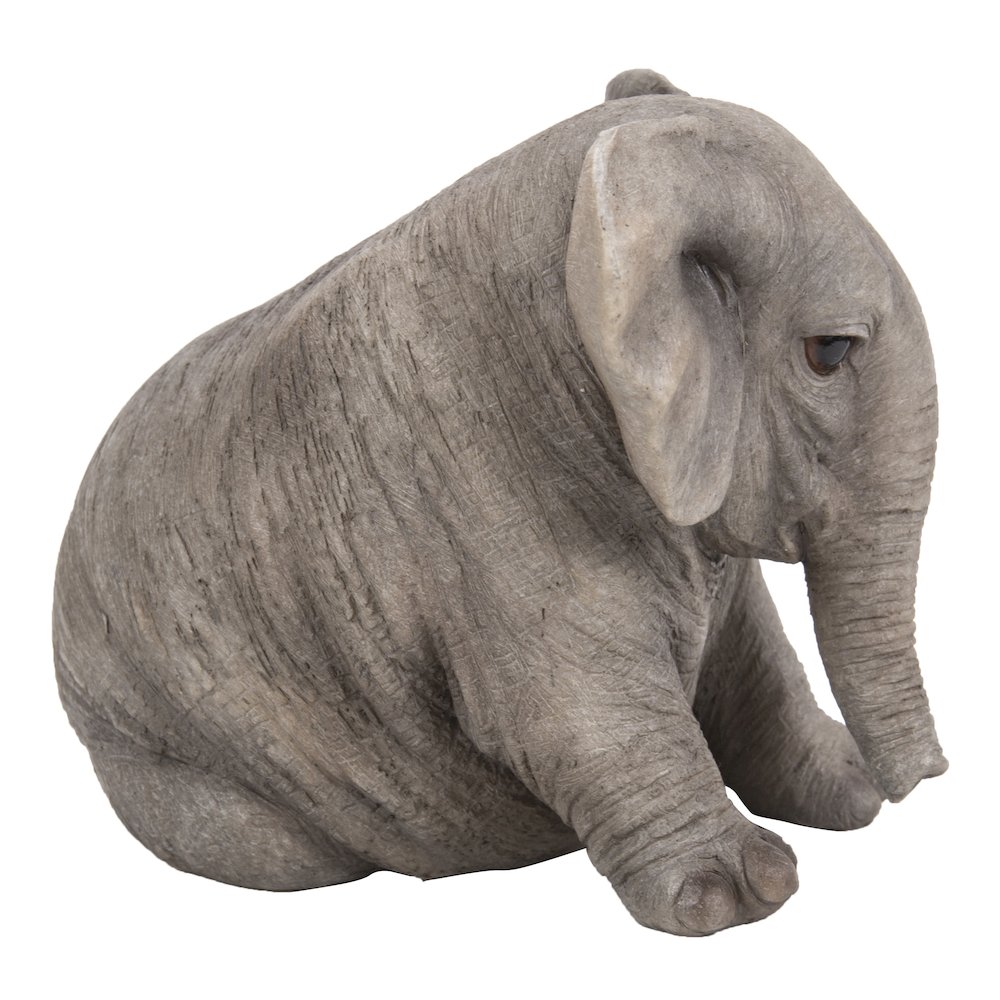 Chubby Elephant Sitting. Picture 5