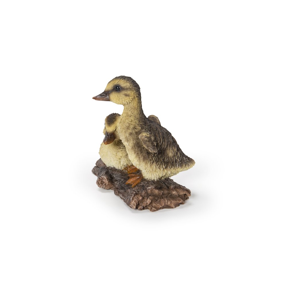 Playful Ducklings Garden Statue - Yellow/Black. Picture 1