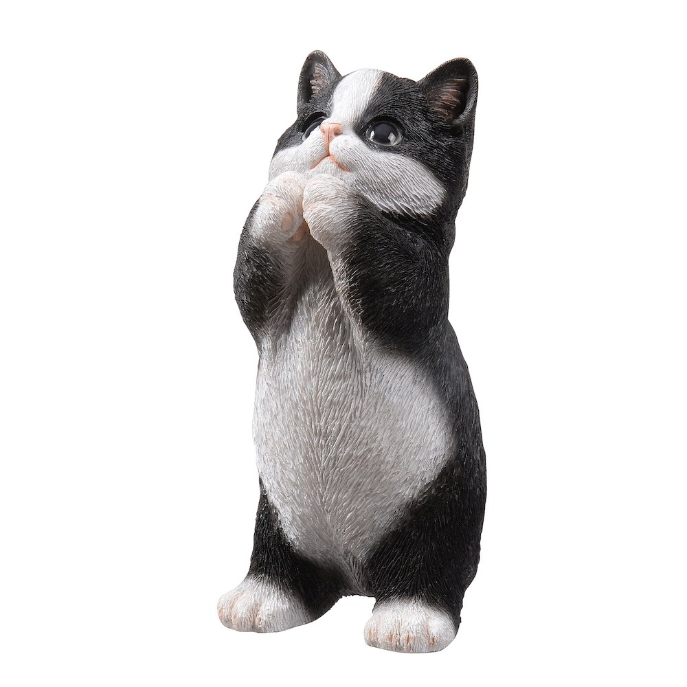 7" H Cow Cat Kitten Statue Praying. Picture 4
