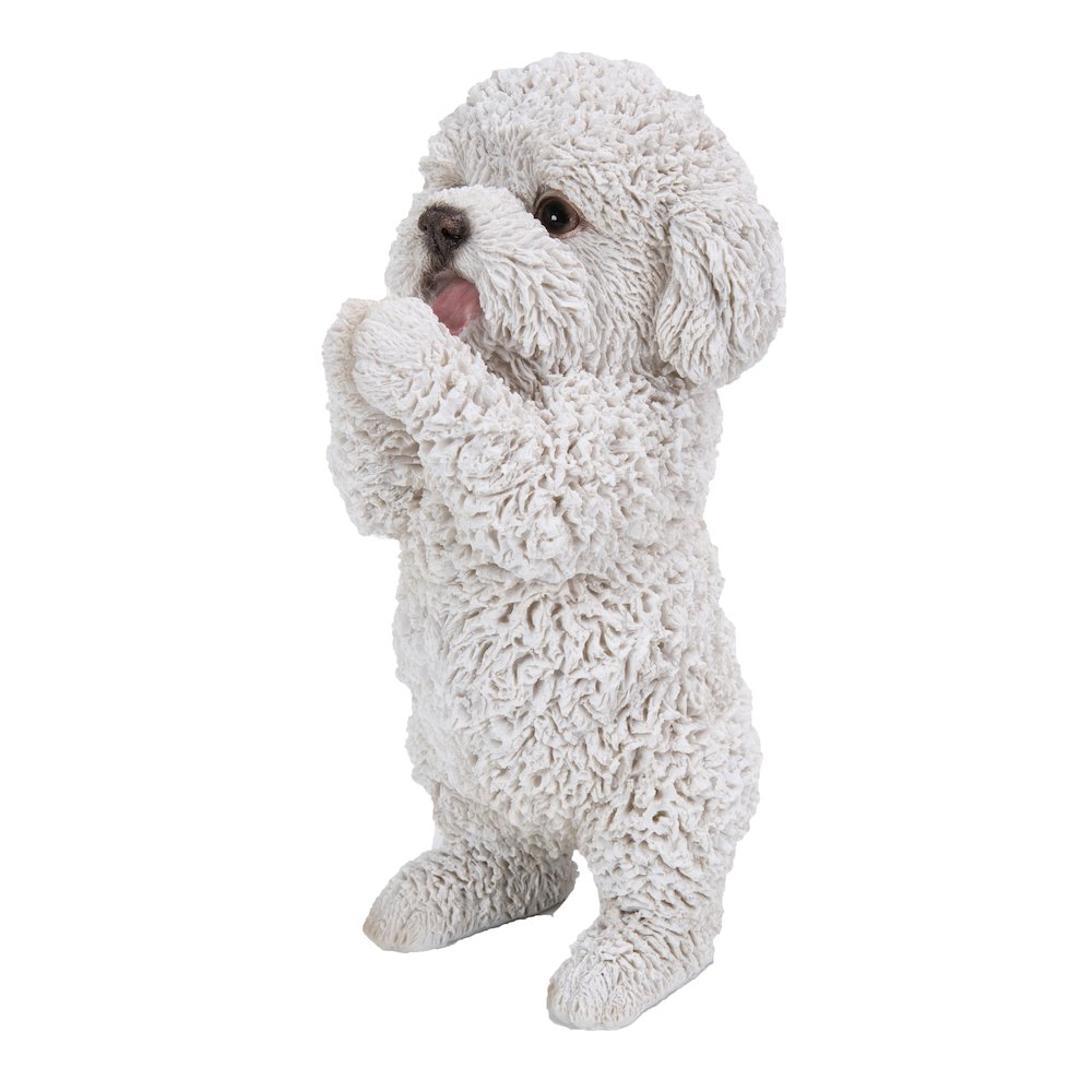 Poodle Puppy Playing Statue. Picture 3