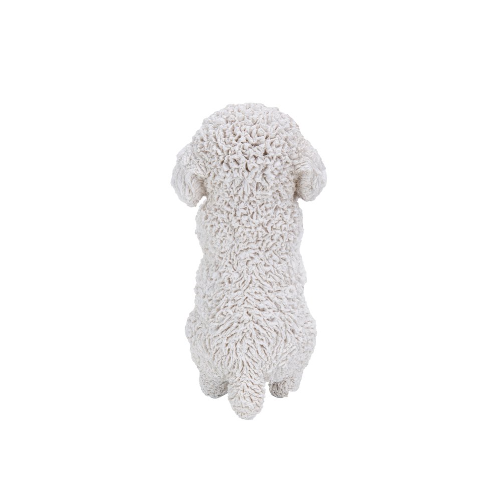 Poodle Puppy Playing Statue. Picture 4