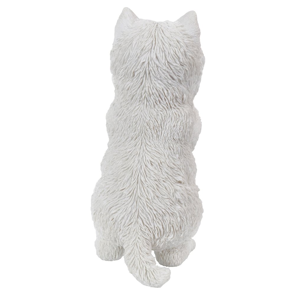 Westie Puppy Playing Statue. Picture 4