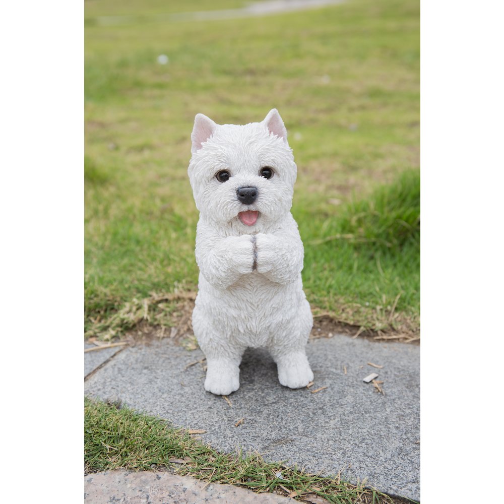 Westie Puppy Playing Statue. Picture 6