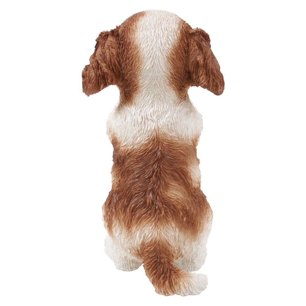 Praying Cavalier King Charles Spaniel Puppy Statue. Picture 4
