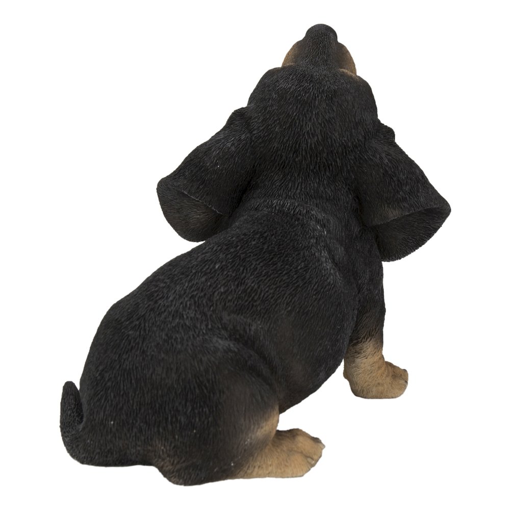 Howling Dachshund Puppy Statue. Picture 4